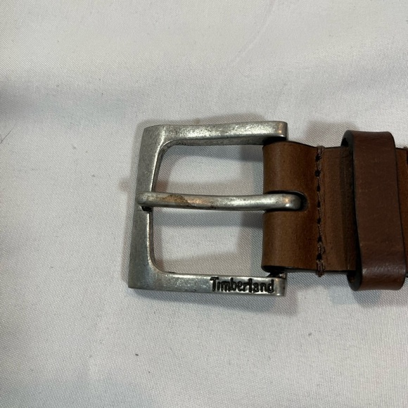 Timberland Brown Genuine Leather Belt - Picture 3 of 6